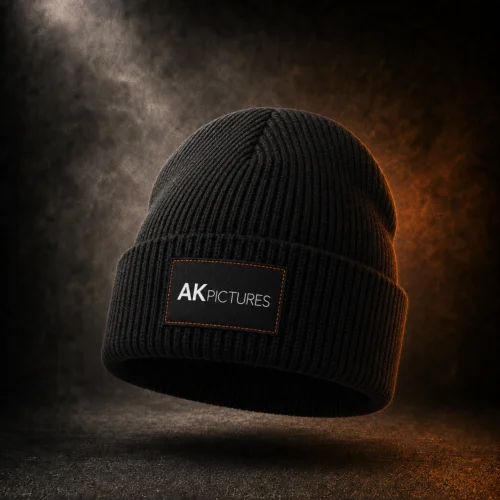 AKpictures Essential kötött sapka – fekete
